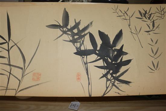 An album of Chinese paintings and a hand scroll